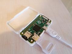 One Piece Raspberry Pi Zero + Camera Case (with GPIO) 3D Printer Model