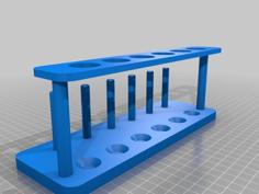 Economy Style Test Tube Stand 3D Printer Model