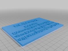 Bible Verse 3D Printer Model