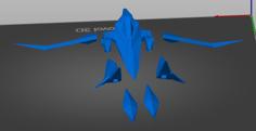 Arwing Modded To Print Easier 3D Printer Model