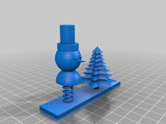 Small Snowman 3D Printer Model