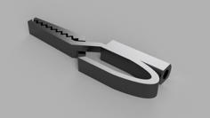 Alligator Clip With 3mm Hole 3D Printer Model