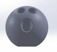 Bowling Ball Pencil Holder 3D Printer Model