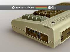 Commodore 64x USB & Power Side Panel 3D Printer Model