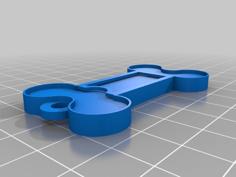 Dog Tag : Two Windows Label 3D Printer Model