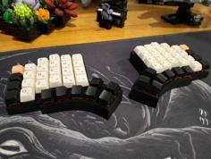 Elora Wireless Split Keyboard – Handwired 3D Printer Model