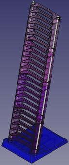 Stackable Cassette Rack 3D Printer Model