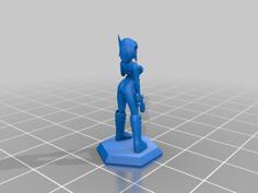 Cybil Cybersoldier Girl 28mm 3D Printer Model