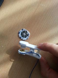 EEG Earclip Electrode 3D Printer Model