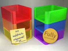 Stackable Storage Caddies 3D Printer Model