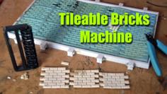 Extendable 12th Scale Tileable Brick Molding System 3D Printer Model