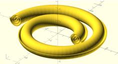 OpenSCADvent Day 5 – 2D And 3D Spiral Modules 3D Printer Model