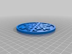 Snowflake Coaster 1 3D Printer Model