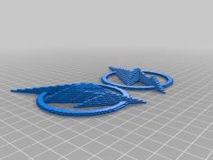 The Flash Ear Pieces CW 3D Printer Model