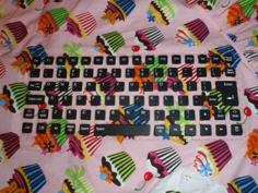 Laser Cut Keyboard Cupcake Apron