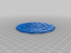 V2 Arabic Calligraphy_3-1 180x180x3mm For Hanging On Car’s Back Mirror 3D Printer Model