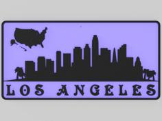 Wall Plate Skyline – Los Angeles 3D Printer Model