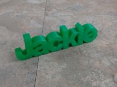 Jackie 3D Printer Model