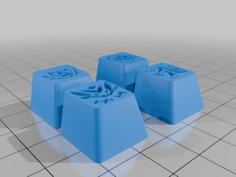 Gekko Keycaps Valorant (Multiple Designs – Variations) Bundle 3D Printer Model