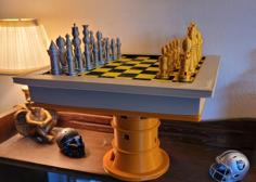 Mini Castle Chess Table 3D Printer Model