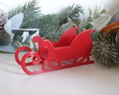 Christmas Sleigh Gift 3D Printer Model