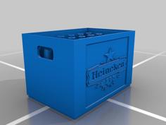 Crate Heineken Beer H0 / HO Scale 3D Printer Model