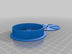 Parametric Circular Air Trimmer 3D Printer Model