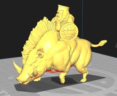 Rideable Boar 3D Printer Model