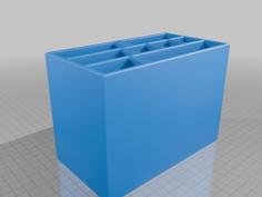 Desk Organizer, Storage Box For Tools And Writing Utilities. 3D Printer Model