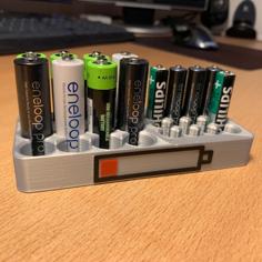 Empty Battery Holder 3D Printer Model