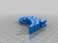 Flexi Rex With Santa Hat 3D Printer Model