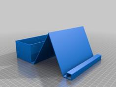 Tablet Stand With Organizer 3D Printer Model