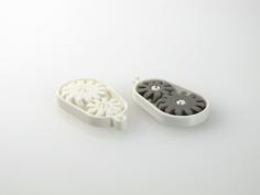 Gear Keychain 3D Printer Model