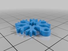 Snow Flake Star 3D Printer Model