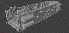 Boarding Pod For Space Corridor Tile Set 3D Printer Model