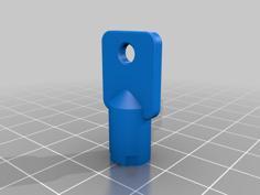 FEO-K1 Elevator Key (with Hole For Keyring) 3D Printer Model