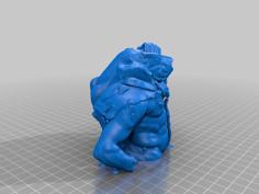 Sexy, Strong, Seductive Male Bust 3D Printer Model