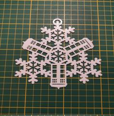 Doctor Who Snowflake 3D Printer Model