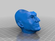 Jean Luc Picard Eggcup Eierbecher 3D Printer Model