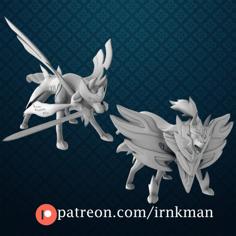 Zacian / Zamazenta [Pokemon 35mm True Scale Series] 3D Printer Model