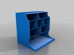 Tilted Pen Stand 3D Printer Model