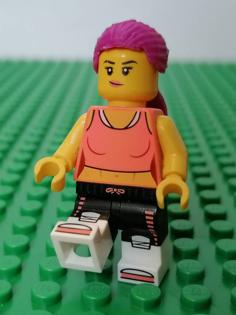 LEGO Compatible Hair With Braid 3D Printer Model