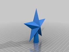 Star Christmas Tree Topper 3D Printer Model