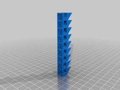 PLA Temperature Tower 3D Printer Model