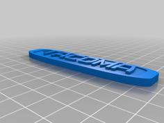 Toyota Tacoma Keychain 3D Printer Model