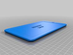 Inmoov Dummy Tablet For New Back Cover 3D Printer Model