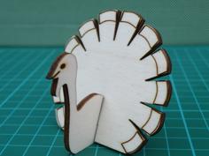 Laser Cut Turkey Decoration