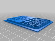 Unicorn Parking Sign 3D Printer Model