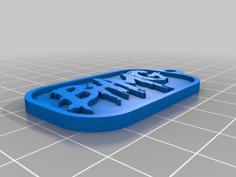 BHMG Keychain Portachiavi 3D Printer Model