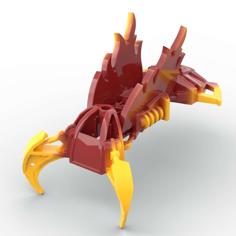 Bionicle Malum Flame Claw Prototype 3D Printer Model